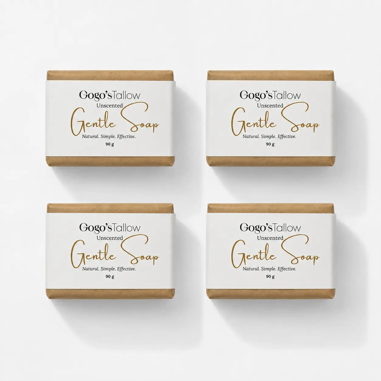 Gentle Tallow Soap x 4